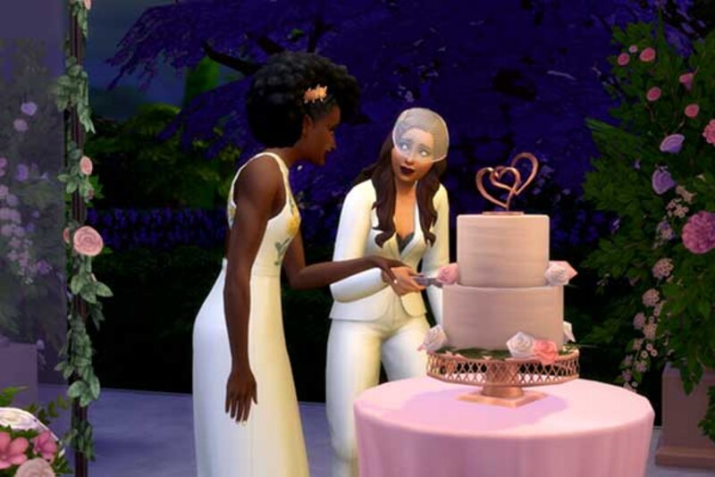 Screenshot aus dem Spiel "Die SIMS 4: Meine Hochzeitsgeschichten"