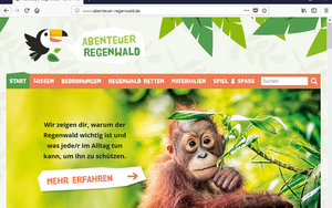 Screenshot: www.abenteuer-regenwald.de