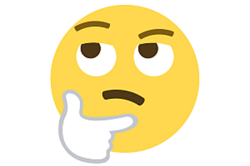 Nachdenkliches Emoji
