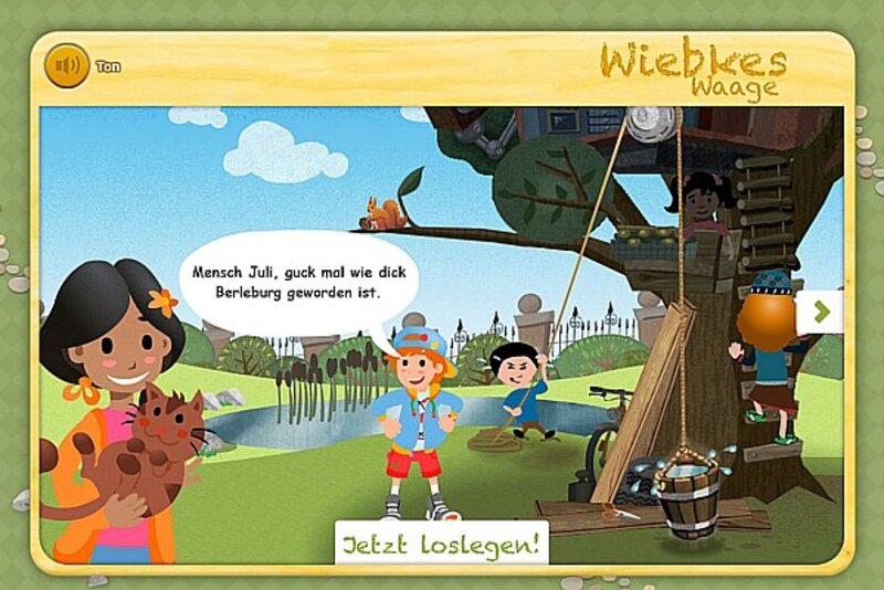 Szene aus dem Spiel; Bild: Haus der kleinen Forscher