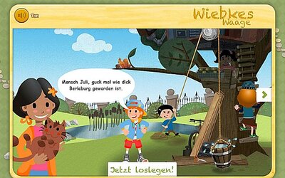 Szene aus dem Spiel; Bild: Haus der kleinen Forscher