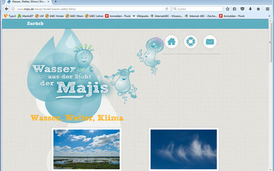 Screenshot: www.majis.de/wasser-kinder/wasser-wetter-klima