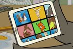 Tablet mit den Internet-ABC-Tieren
