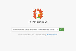 Höfliche Suche bei der Suchmaschine DuckDuckGo.com