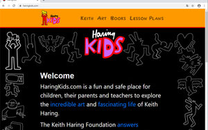 Screenshot: haringkids.com