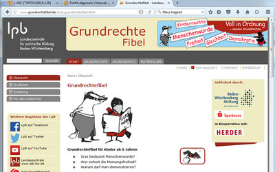 Screenshot: www.grundrechte-fibel.de