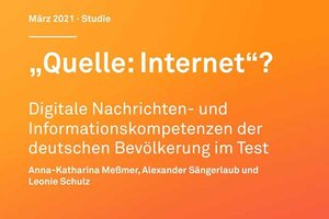 Screenshot Titelblatt der Studie "Quelle: Internet?"; Bild: Internet-ABC