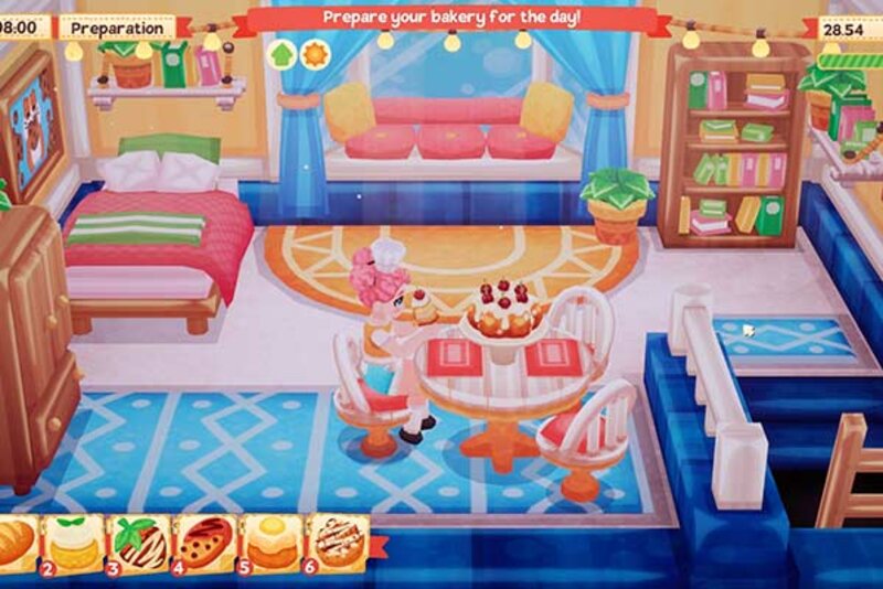 Screenshot aus dem Spiel "Lemon Cake"; Bild: Soedesco Bäckerei von innen.