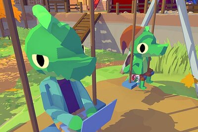 Schaukelnde Krokodile im Spiel "Lil Gator Game: Gator of the Year Edition"; Bild: Silver Lining Interactive Schaukelnde Krokodile im Spiel "Lil Gator Game: Gator of the Year Edition"; Bild: Silver Lining Interactive