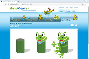 Screenshot der Seite von klassewasser.de