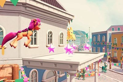 Screenshot aus dem Spiel "My Little Pony – ein Maretime Bucht-Abenteuer"; Bild: Namco Bandai