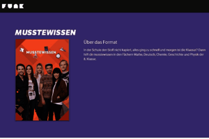 Screenshot der Webseite; Bild: funk.net / SWR