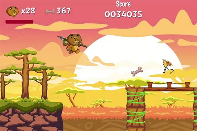 Szene aus dem Spiel: King Leo bei einer Mission.