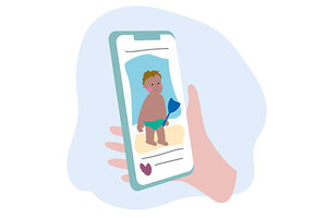 Foto von Kind am Strand; Bild: Kinderschutzbund Bundesverband e.V.