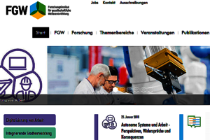 Screenshot der FGW-NRW-Website; Bild: FGW
