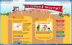 Screenshot: www.fuer-kinderrechte.de