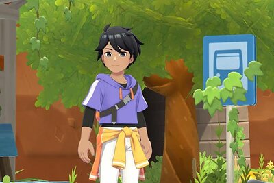 Junge steht vor einem Baum im Spiel "Harvest Moon®: Skytree Village"; Bild: Platinum Egg Junge steht vor einem Baum im Spiel "Harvest Moon®: Skytree Village"; Bild: Platinum Egg