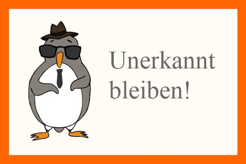 Eddie rät: "Unerkannt bleiben!" 