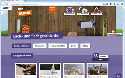 Screenshot: www.wdrmaus.de/sachgeschichten/filme.php5