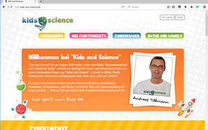Screenshot: www.kids-and-science.de