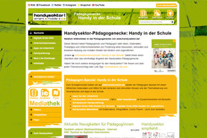 Screenshot www.handysektor.de/paedagogenecke/