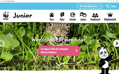 Screenshot: www.wwf-junior.de