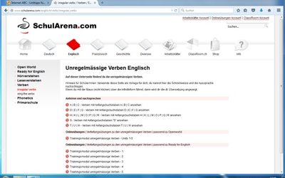 Screenshot: www.schularena.com/englisch/verbs/irregular_verbs