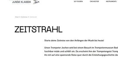 Screenshot: www.trompis-zeitreise.de