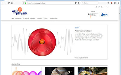 Screenshot: www.weltderphysik.de