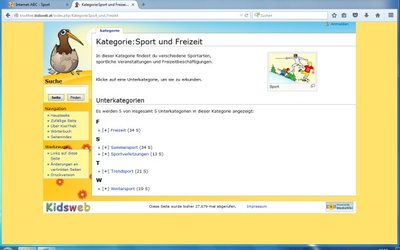 Screenshot: kiwithek.kidsweb.at/index.php/Kategorie:Sport_und_Freizeit