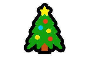 Weihnachtsbaum-Emoji; Bild: Internet-ABC