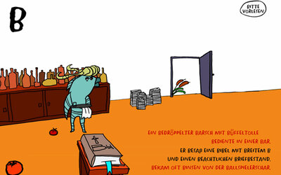 Screenshot aus "Trauriger Tiger toastet Tomaten"