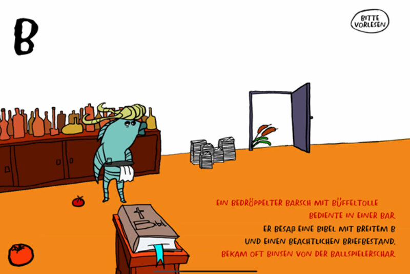 Screenshot aus "Trauriger Tiger toastet Tomaten"