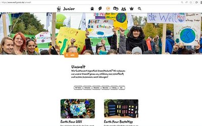 Screenshot: www.wwf-junior.de/...