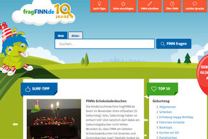 Screenshot der Seite fragfinn.de