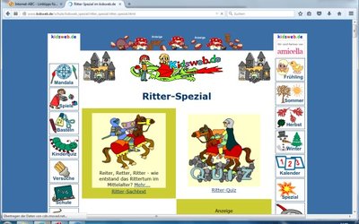 Screenshot: www.kidsweb.de/.../ritter_spezial.html