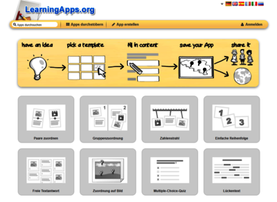 Screenshot aus LearningApps; Bild: Internet-ABC