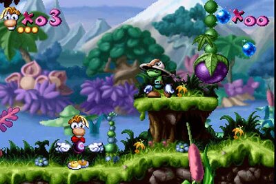 Dschungellandschaft im Spiel "Rayman: 30th Anniversary Edition"; Bild: Ubisoft