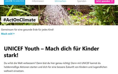Screenshot: www.unicef.de/...