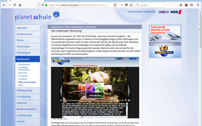 Screenshot: www.planet-schule.de/ ... /klonierung