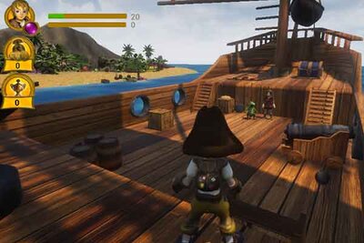 Figur auf Schiff im Spiel "2weistein im Rongerland"; Bild: Red Octopus