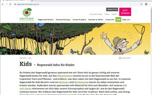 Screenshot: www.regenwald-schuetzen.org/kids.html