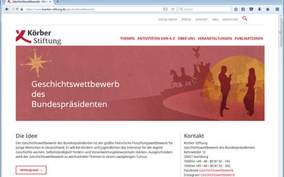 Screenshot: www.koerber-stiftung.de/.../geschichtswettbewerb.html