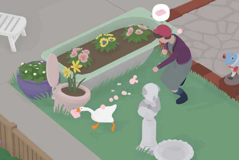 Screenshot aus "Untitled Goose Game"; Bild: House House Screenshot aus "Untitled Goose Game"; Bild: House House