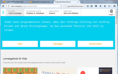 Screenshot: start-coding.de