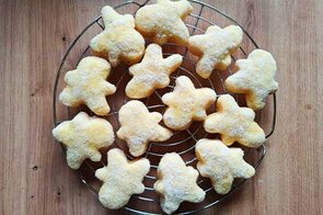 Quarkies auf Kuchengitter; Bild: Internet-ABC