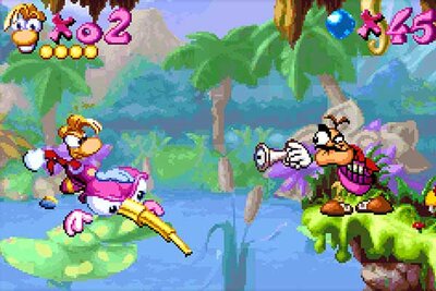 Tropische Landschaft im Spiel "Rayman: 30th Anniversary Edition"; Bild: Ubisoft