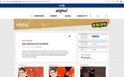 Screenshot: www.ardalpha.de/...