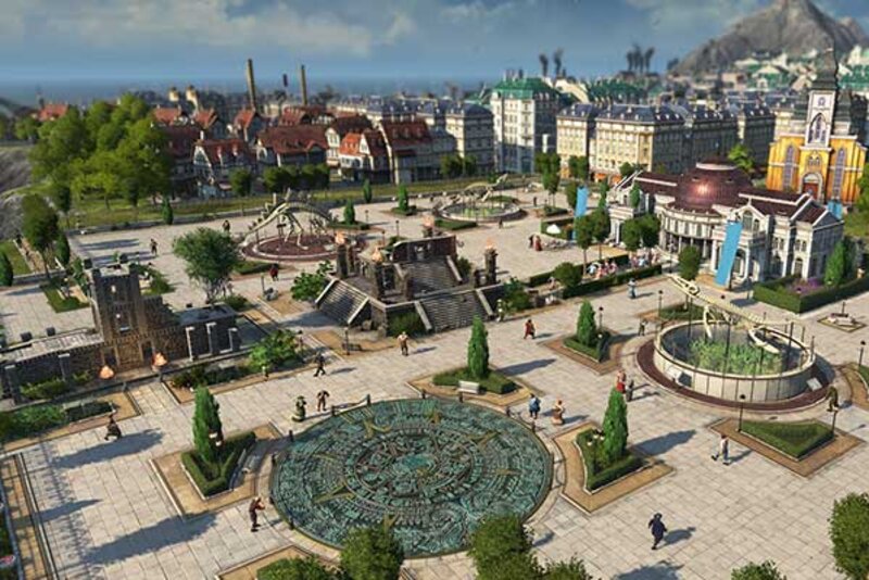 Platz in einer Stadt.