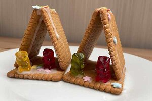 Winterliche Kekshäuschen; Bild: Internet-ABC